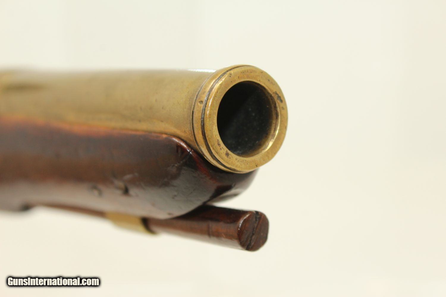 TRADE GUN Brass “CANNON BARREL” Flintlock Pistol Manufactured by W&G CHANCE  for the Indian & Trapper Trade