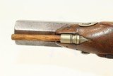 EUROPEAN .70 CALIBER Antique Pistol from 1800s With Fluted Stock and Engraved Hardware - 12 of 16