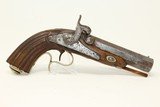 EUROPEAN .70 CALIBER Antique Pistol from 1800s With Fluted Stock and Engraved Hardware - 1 of 16