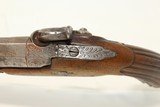 EUROPEAN .70 CALIBER Antique Pistol from 1800s With Fluted Stock and Engraved Hardware - 8 of 16