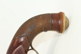 FRENCH Large Caliber Brass Barrel FLINTLOCK Pistol Early 1800s .72 Caliber Flintlock “Manstopper” - 14 of 16