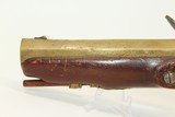 FRENCH Large Caliber Brass Barrel FLINTLOCK Pistol Early 1800s .72 Caliber Flintlock “Manstopper” - 16 of 16