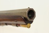 WAR of 1812 Era FLINTLOCK OFFICER Pistol by WALLIS Napoleonic Era Big Bore .67 Caliber Horse Pistol - 5 of 17