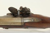 WAR of 1812 Era FLINTLOCK OFFICER Pistol by WALLIS Napoleonic Era Big Bore .67 Caliber Horse Pistol - 12 of 17