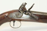 WAR of 1812 Era FLINTLOCK OFFICER Pistol by WALLIS Napoleonic Era Big Bore .67 Caliber Horse Pistol - 3 of 17