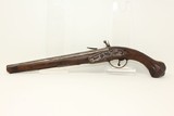 Rev War HESSIAN Antique Flintlock CAVALRY Pistol 18th Century Long Germanic Horse Pistol - 12 of 15