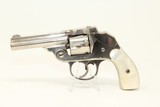 Nickel & Pearl IVER JOHNSON Hammerless 32 REVOLVER Early 20th Century Conceal & Carry Revolver - 1 of 16