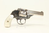 Nickel & Pearl IVER JOHNSON Hammerless 32 REVOLVER Early 20th Century Conceal & Carry Revolver - 13 of 16