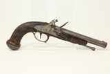 FRENCH Empire Style FLINTLOCK Officer’s Pistol Engraved NAPOLEONIC Era Big Bore .60 Caliber - 1 of 16