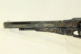 CIVIL WAR US Contract REMINGTON New Model ARMY .44 Revolver ENGRAVED GOLD CASED, ENGRAVED & GOLD INLAID ACW Classic - 6 of 20