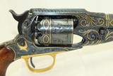CIVIL WAR US Contract REMINGTON New Model ARMY .44 Revolver ENGRAVED GOLD CASED, ENGRAVED & GOLD INLAID ACW Classic - 18 of 20