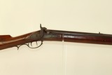 FRONTIER Antique AMERICAN LONG Rifle in .45 Caliber Golcher Lock Pioneer Manufactured Circa 1840s -1850s! - 1 of 22