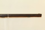 FRONTIER Antique AMERICAN LONG Rifle in .45 Caliber Golcher Lock Pioneer Manufactured Circa 1840s -1850s! - 6 of 22