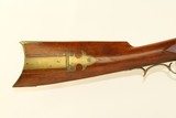 FRONTIER Antique AMERICAN LONG Rifle in .45 Caliber Golcher Lock Pioneer Manufactured Circa 1840s -1850s! - 3 of 22