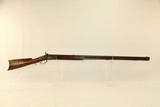 FRONTIER Antique AMERICAN LONG Rifle in .45 Caliber Golcher Lock Pioneer Manufactured Circa 1840s -1850s! - 2 of 22