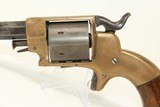 RARE Brass Frame ETHAN ALLEN & WHEELOCK .32 Rimfire SIDEHAMMER Revolver
Circa 1861 Civil War Era Pocket Revolver! - 16 of 17
