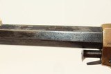 RARE Brass Frame ETHAN ALLEN & WHEELOCK .32 Rimfire SIDEHAMMER Revolver
Circa 1861 Civil War Era Pocket Revolver! - 7 of 17