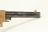 RARE Brass Frame ETHAN ALLEN & WHEELOCK .32 Rimfire SIDEHAMMER Revolver
Circa 1861 Civil War Era Pocket Revolver! - 4 of 17