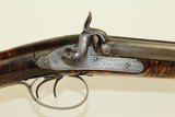 Gorgeous English 1800s UPLAND SxS 16 Gauge Percussion Shotgun by THOMPSON Beautiful & One of a Kind with High Grade Wood - 3 of 18