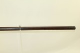 1840s Antique SQUIRREL RIFLE Maple Half Stock .34 Caliber “H.BA.” Patchbox High Grade Wood with Patchbox & Maker Mark - 18 of 24