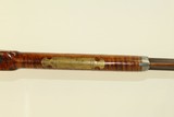 1840s Antique SQUIRREL RIFLE Maple Half Stock .34 Caliber “H.BA.” Patchbox High Grade Wood with Patchbox & Maker Mark - 13 of 24