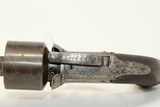 SHARMAN WEST BERRY of WOODBRIDGE Transitional PERCUSSION PEPPERBOX/REVOLVER
Double Action Made by Berry of Woodbridge, Suffolk, England - 6 of 17