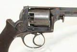 BRITISH Antique ADAMS & DEANE Patent REVOLVER Crimean War .44 Early 1851 Nicely ENGRAVED and in Fine Condition! - 16 of 17