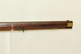 LATE-1700s-Early-1800s Antique Germanic JAEGER FLINTLOCK Rifle .56 Caliber Full Length Stock with Sliding Wooden Patch Box! - 6 of 17