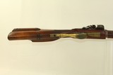 LATE-1700s-Early-1800s Antique Germanic JAEGER FLINTLOCK Rifle .56 Caliber Full Length Stock with Sliding Wooden Patch Box! - 9 of 17