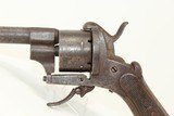 Antique SPANISH Eibar 11mm PINFIRE Revolver with FOLDING TRIGGER Mid-19th European Sidearm - 3 of 15