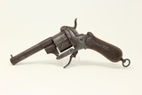 Antique SPANISH Eibar 11mm PINFIRE Revolver with FOLDING TRIGGER Mid-19th European Sidearm - 1 of 15