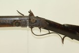 NEW ENGLAND ENGRAVED Antique FLINTLOCK Full Stock Smoothbore LONG RIFLE
With NEW ENGLAND Style Patch Box - 15 of 17