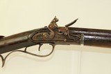 NEW ENGLAND ENGRAVED Antique FLINTLOCK Full Stock Smoothbore LONG RIFLE
With NEW ENGLAND Style Patch Box - 4 of 17