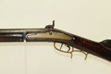 TERRE HAUTE INDIANA Antique LONG Rifle by BRUMFIEL
Made Circa the 1850s in INDIANA - 20 of 22