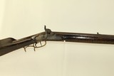 TERRE HAUTE INDIANA Antique LONG Rifle by BRUMFIEL
Made Circa the 1850s in INDIANA - 1 of 22