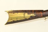HEAVY BARREL Antique Long Rifle by A.D. BROWN & JOHN ARCHER .40 Caliber Made by A. D. Brown with John Archer Warranted Lock - 3 of 22