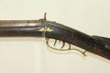 HEAVY BARREL Antique Long Rifle by A.D. BROWN & JOHN ARCHER .40 Caliber Made by A. D. Brown with John Archer Warranted Lock - 20 of 22