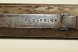 HEAVY BARREL Antique Long Rifle by A.D. BROWN & JOHN ARCHER .40 Caliber Made by A. D. Brown with John Archer Warranted Lock - 10 of 22