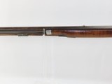 Antique “D. MILLER” Marked 1850 Dated .54 Caliber Smoothbore LONG RIFLE The Quintessential Frontier Long Rifle! - 21 of 22