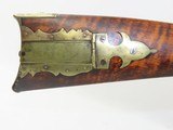 Antique “D. MILLER” Marked 1850 Dated .54 Caliber Smoothbore LONG RIFLE The Quintessential Frontier Long Rifle! - 9 of 22