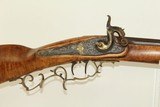 OCTAGON BARREL Long Rifle .45 Caliber w ENGRAVED LEBEDA of Prague CZ LockLock Made by Gunmaker to Czech Royalty - 4 of 19