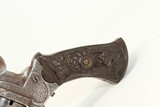 Engraved with Sculpted Hound Grips EUROPEAN Antique PINFIRE Revolver - 2 of 15