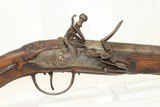 18th Century Antique EUROPEAN Flintlock CAVALRY HORSE PISTOL .65 Caliber Engraved and Silver Inlaid with a Carved Stock! - 3 of 15
