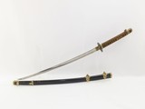 HAND-FORGED World War II Kai-GUNTO Style Japanese Navy Officer KATANAJapanese Navy Officer Sword Survivor That’s Still Sharp! - 1 of 12