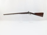 ENGLISH Antique Double Barrel Side by Side PERCUSSION Shotgun 16 Gauge “LONDON FINE TWIST” - 2 of 21