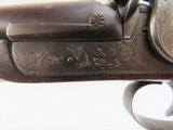 ENGLISH Antique Double Barrel Side by Side PERCUSSION Shotgun 16 Gauge “LONDON FINE TWIST” - 8 of 21