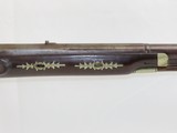 PATRIOTIC Engraved Antique BLUNT & SYMS PERCUSSION Single Barrel Shotgun NY Made in New York City w GERMAN SILVER Accents - 5 of 21