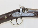 PATRIOTIC Engraved Antique BLUNT & SYMS PERCUSSION Single Barrel Shotgun NY Made in New York City w GERMAN SILVER Accents - 4 of 21