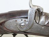 PATRIOTIC Engraved Antique BLUNT & SYMS PERCUSSION Single Barrel Shotgun NY Made in New York City w GERMAN SILVER Accents - 8 of 21