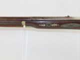 PATRIOTIC Engraved Antique BLUNT & SYMS PERCUSSION Single Barrel Shotgun NY Made in New York City w GERMAN SILVER Accents - 20 of 21